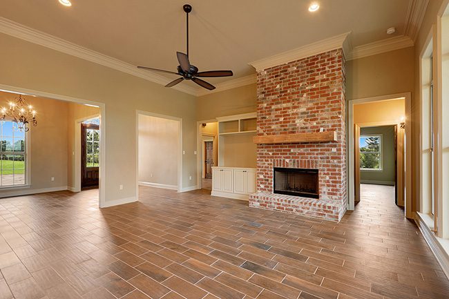 Spacious family room with open floorplan.