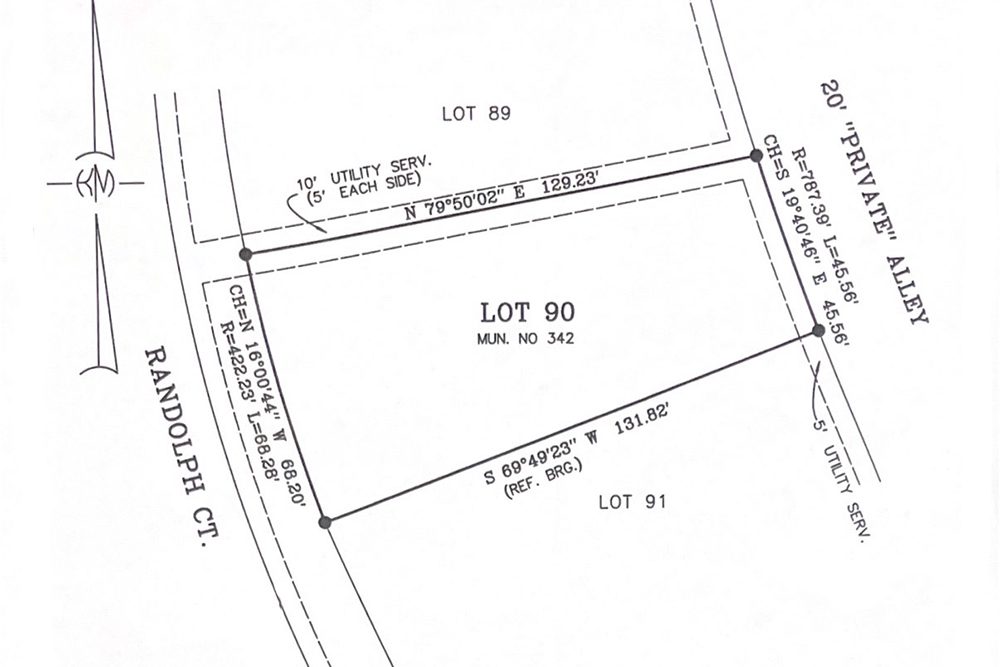Lot 90 TerraBella Village Survey